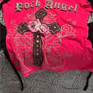 Rock Angel Pink Kids Shirt